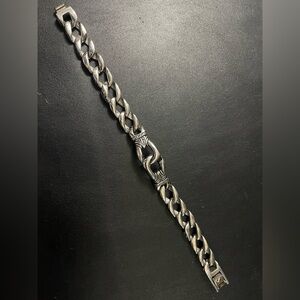 Men's Elegant Silver tone Stainless Chain Bracelet